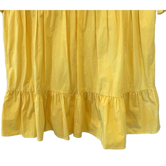 Forever 21 Mini Dress S Open Tie-Back 3/4 Bell Sleeves Babydoll Tiered Boho - Picture 5 of 8